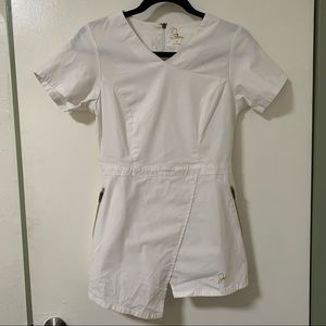 White Jaanuu Scrub Top